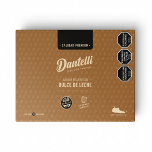 Caja Alfajor "Dantelli" premium con harina de almendras x 12u x 65gr